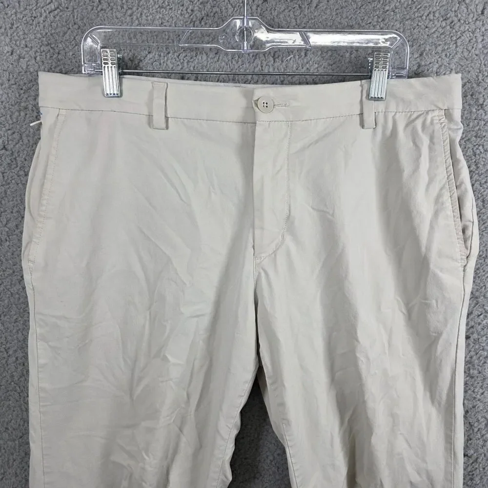 Vineyard Vines On The Go Pants Mens 36x30 Beige OTG Performance Stretch Chino